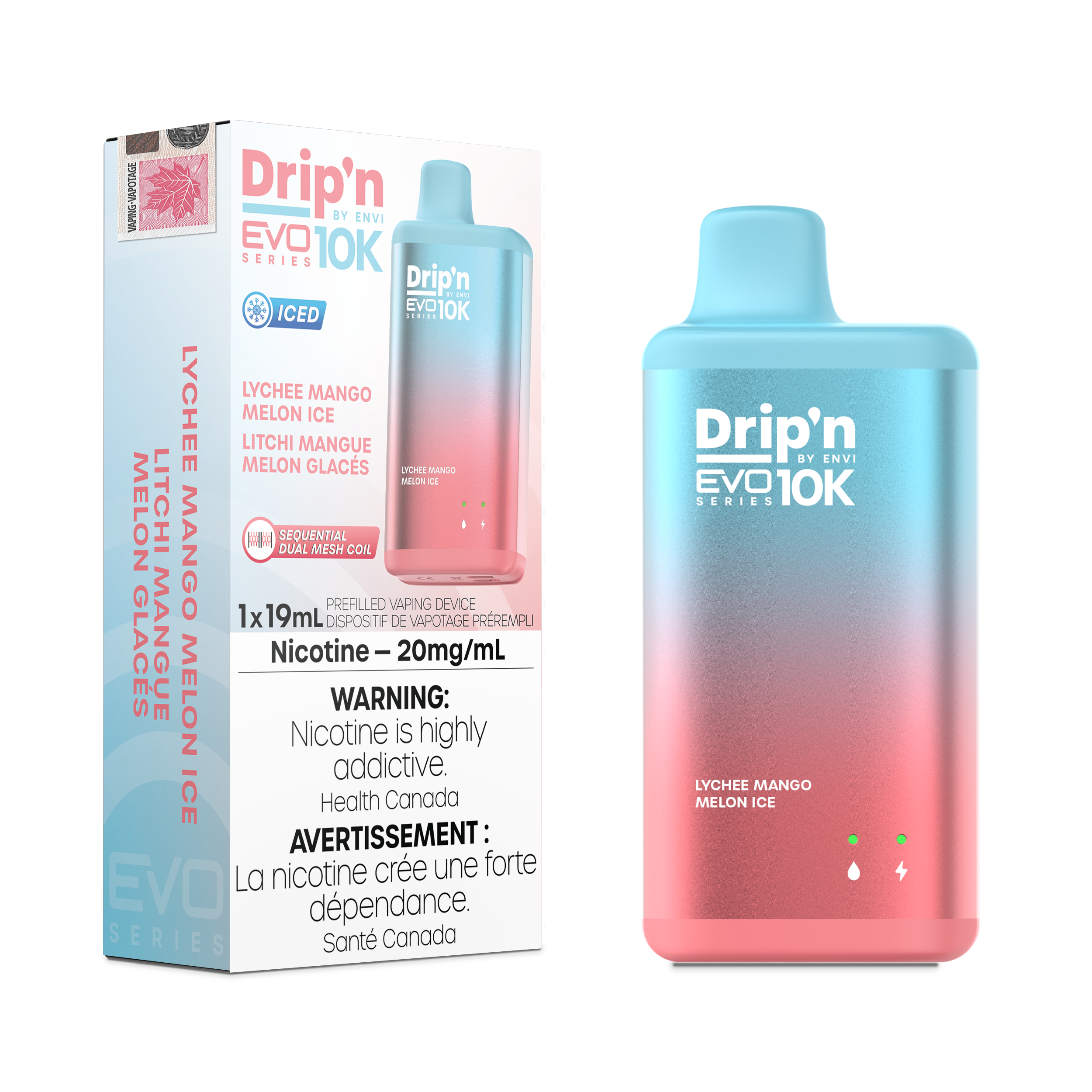 Drip'n Evo - Disposable E-Cig (FEDERAL) (10k Puffs)