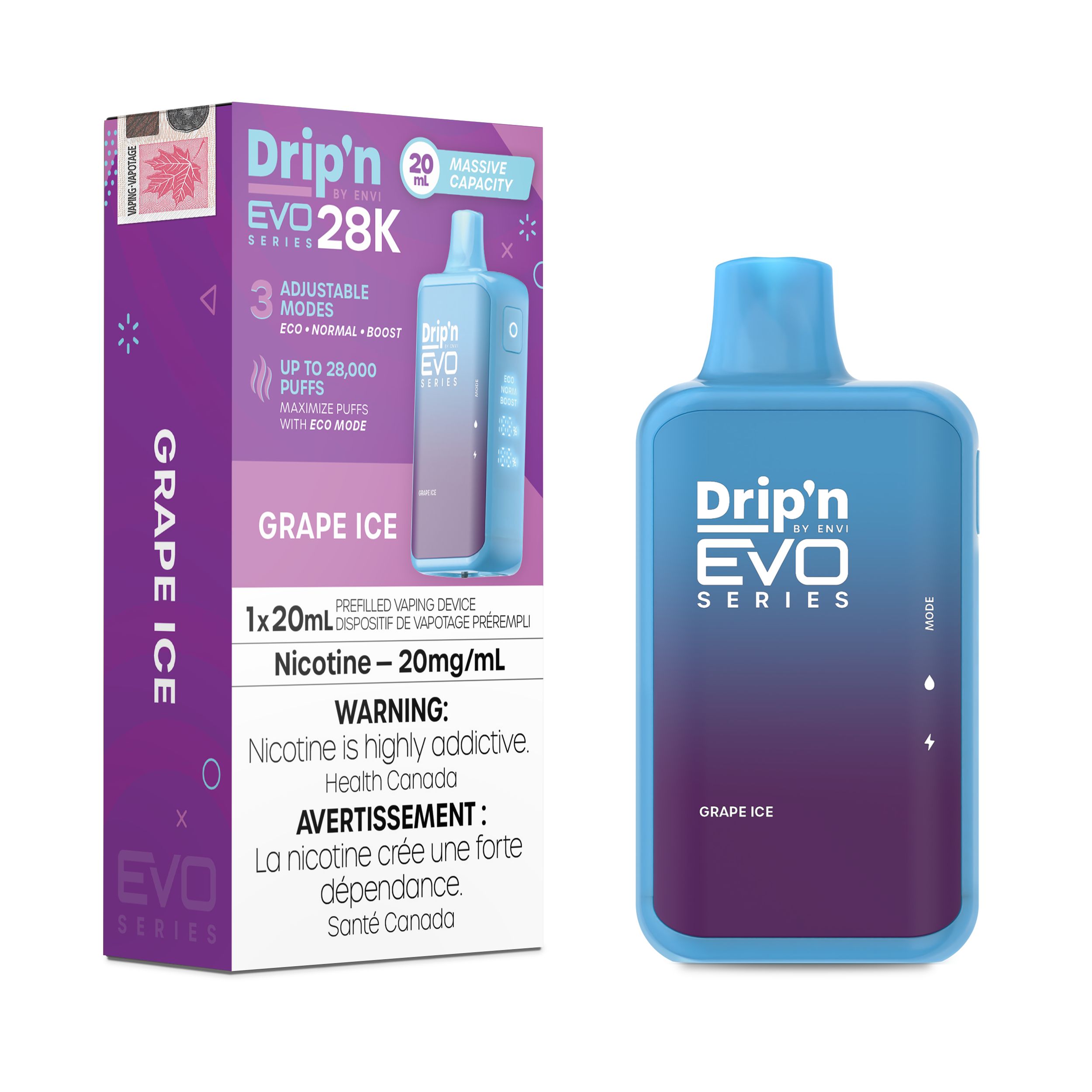 Drip'n Evo - Disposable E-Cig (PROVINCIAL) (28k Puffs)