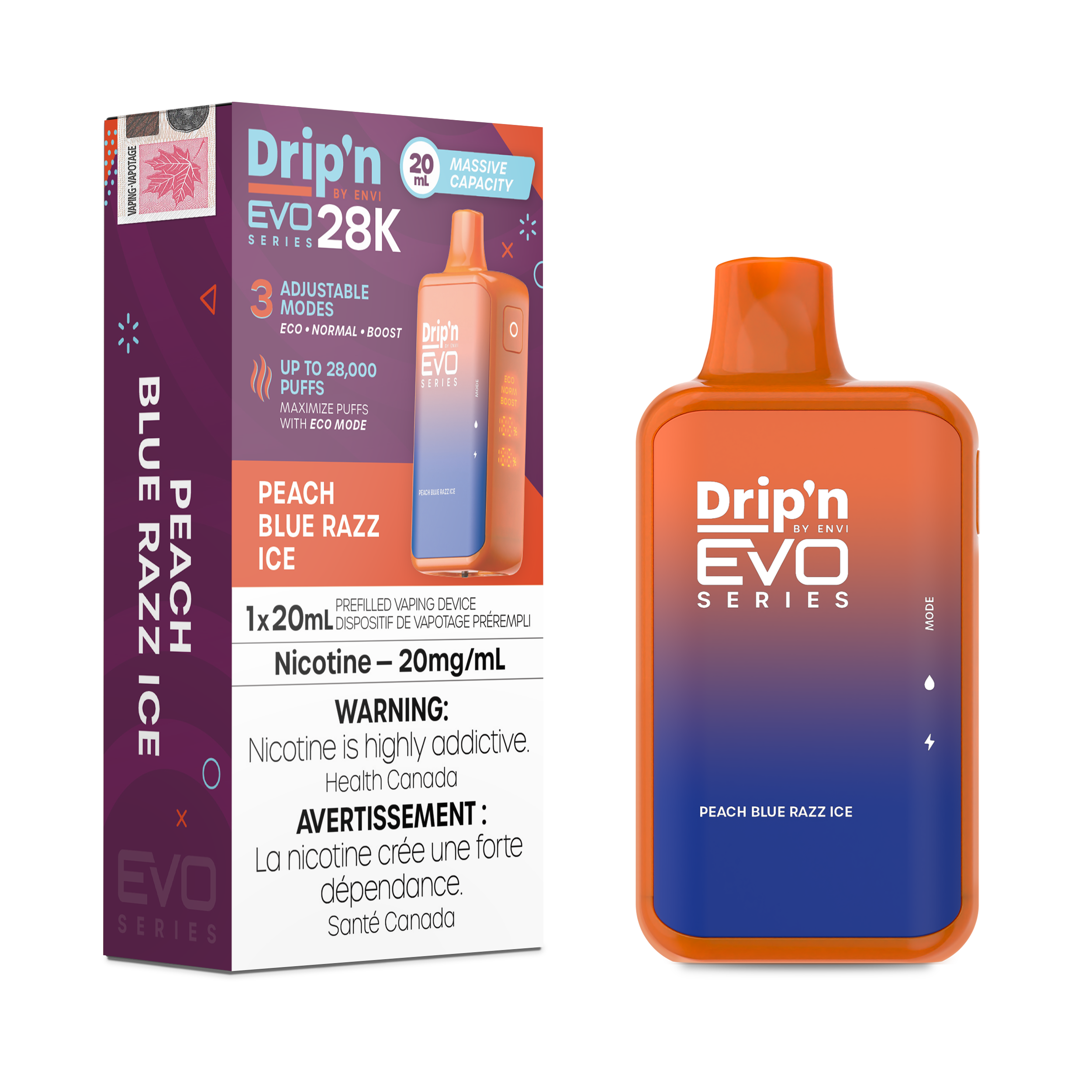 Drip'n Evo - Disposable E-Cig (PROVINCIAL) (28k Puffs)