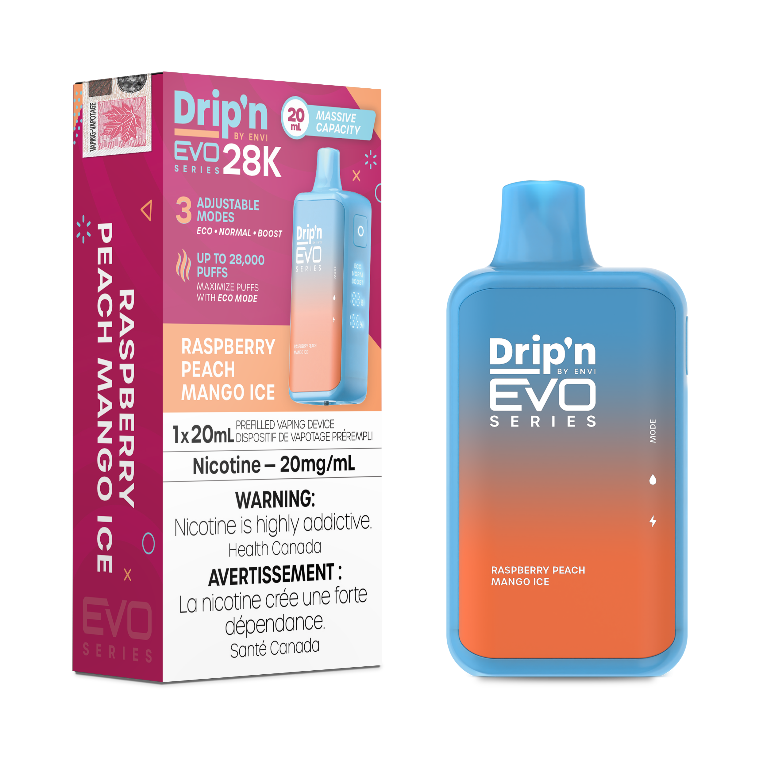 Drip'n Evo - Disposable E-Cig (PROVINCIAL) (28k Puffs)