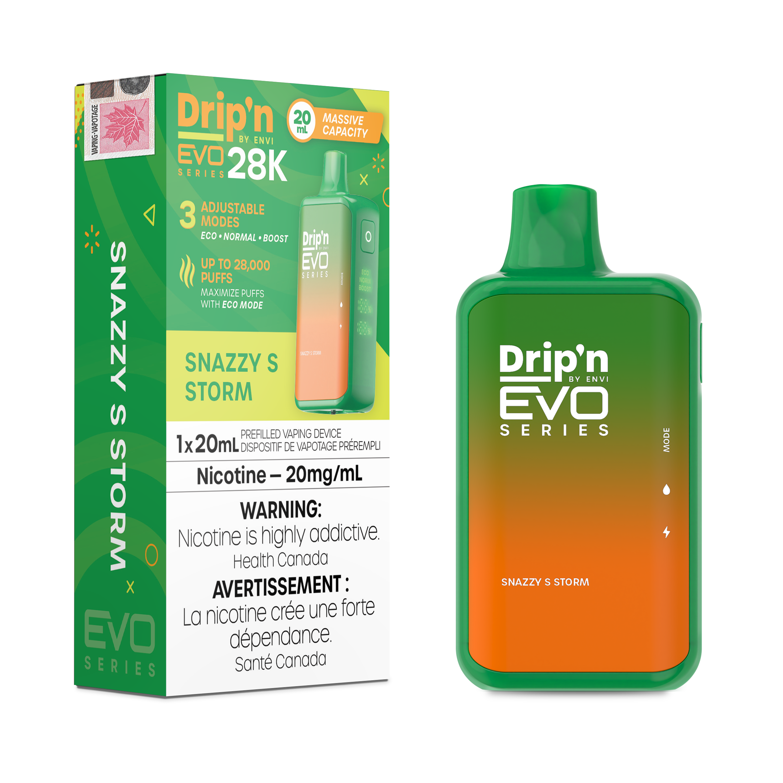 Drip'n Evo - Disposable E-Cig (PROVINCIAL) (28k Puffs)