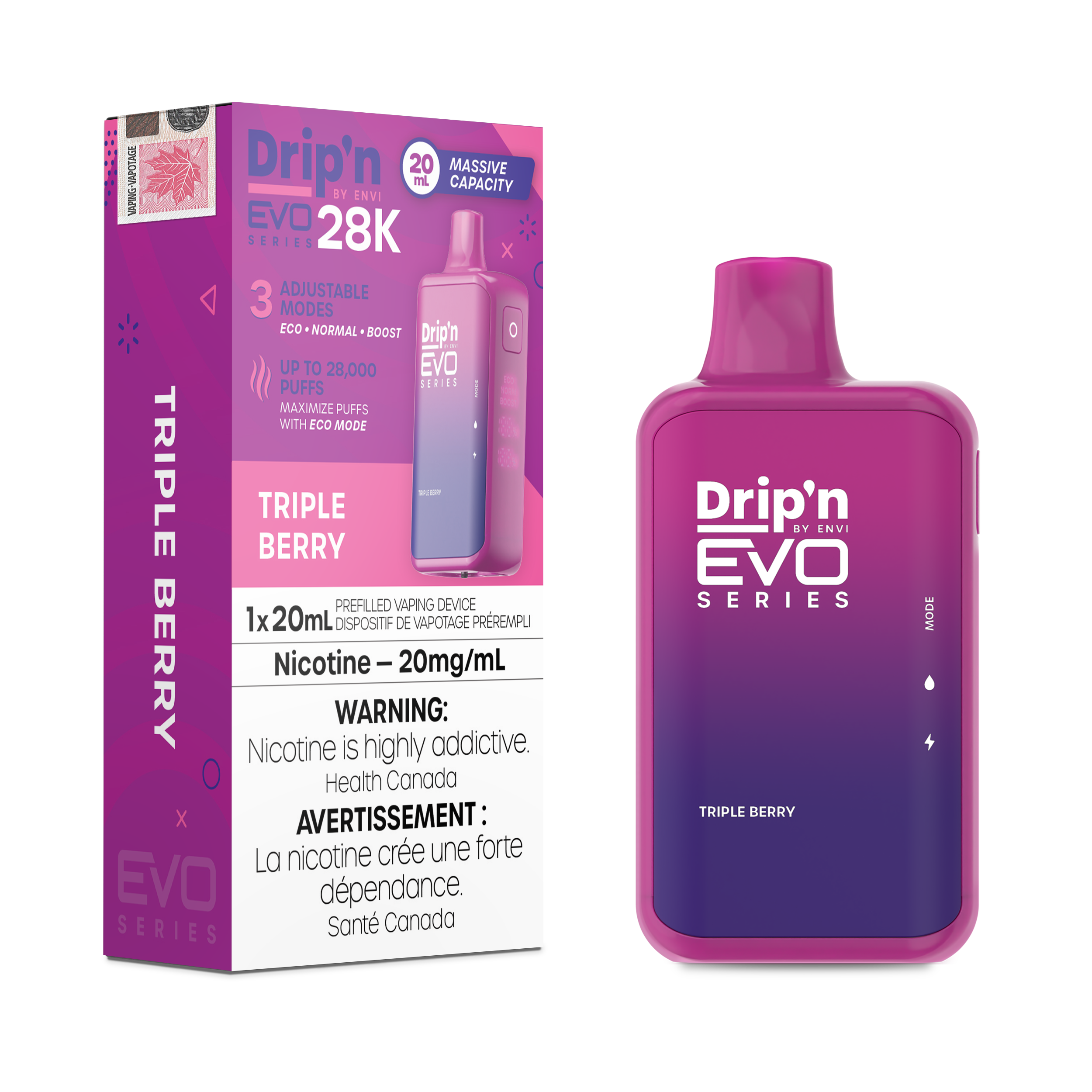 Drip'n Evo - Disposable E-Cig (PROVINCIAL) (28k Puffs)