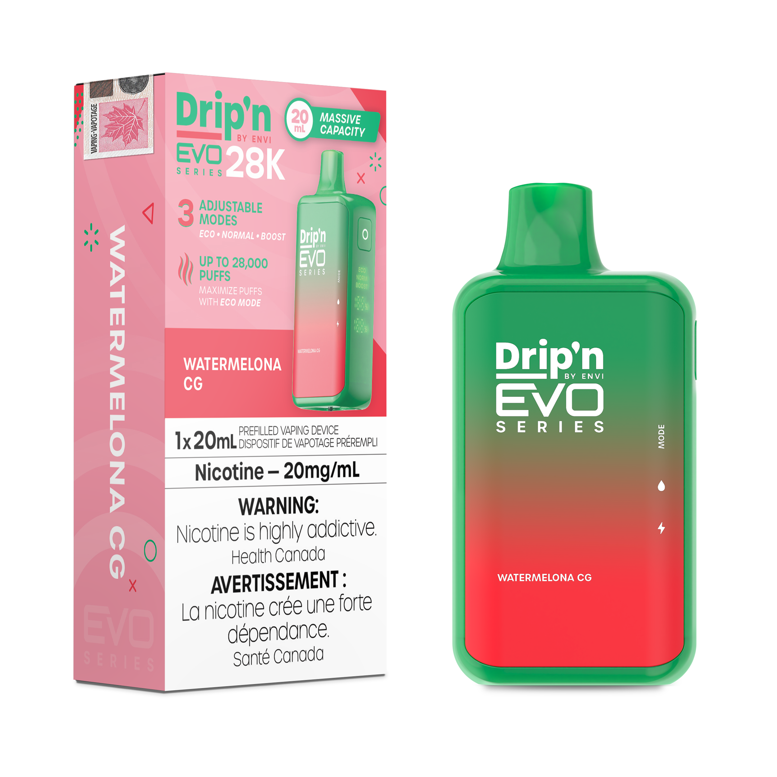 Drip'n Evo - Disposable E-Cig (PROVINCIAL) (28k Puffs)
