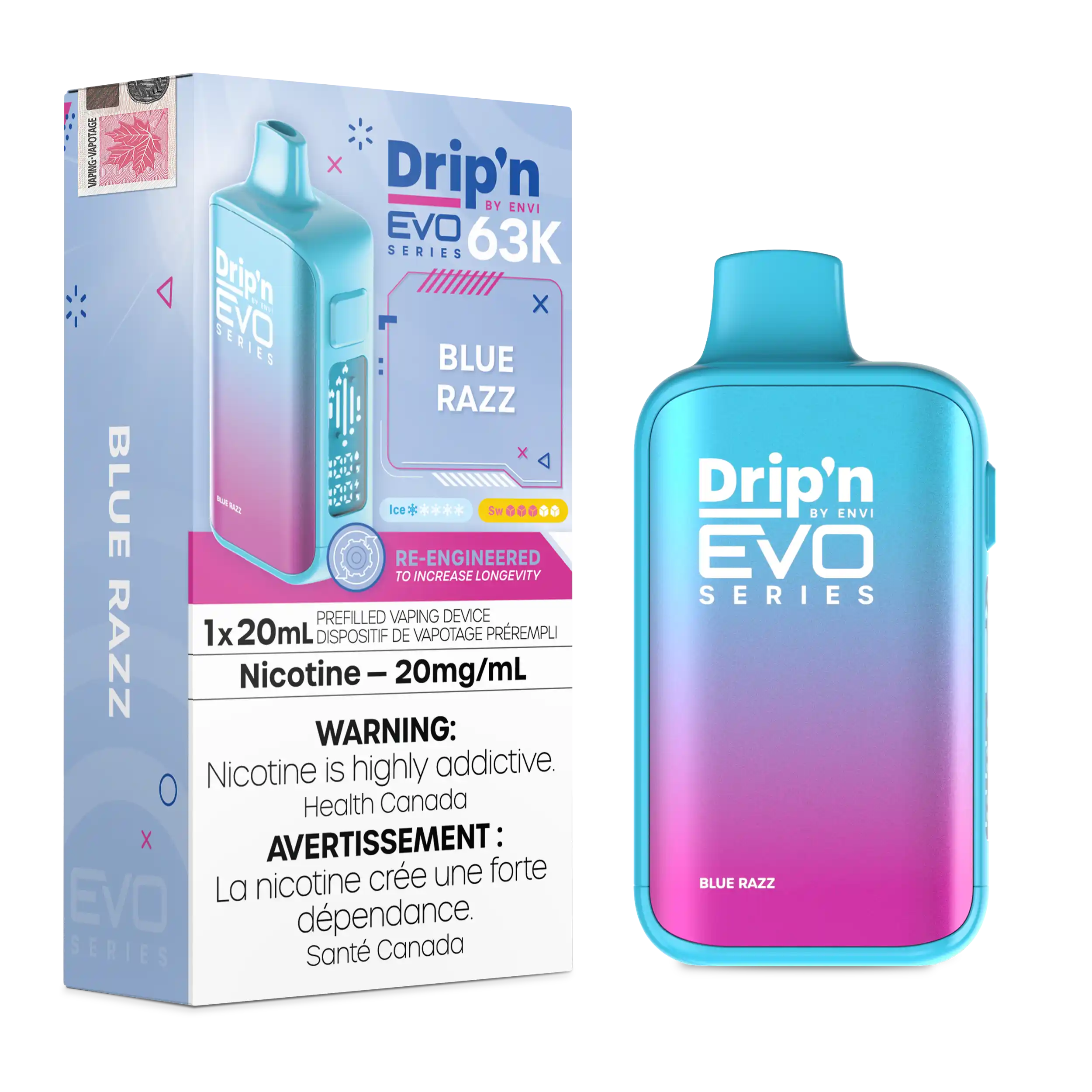 Drip'N EVO 63K Disposable Vapes Canada | VIP Vape