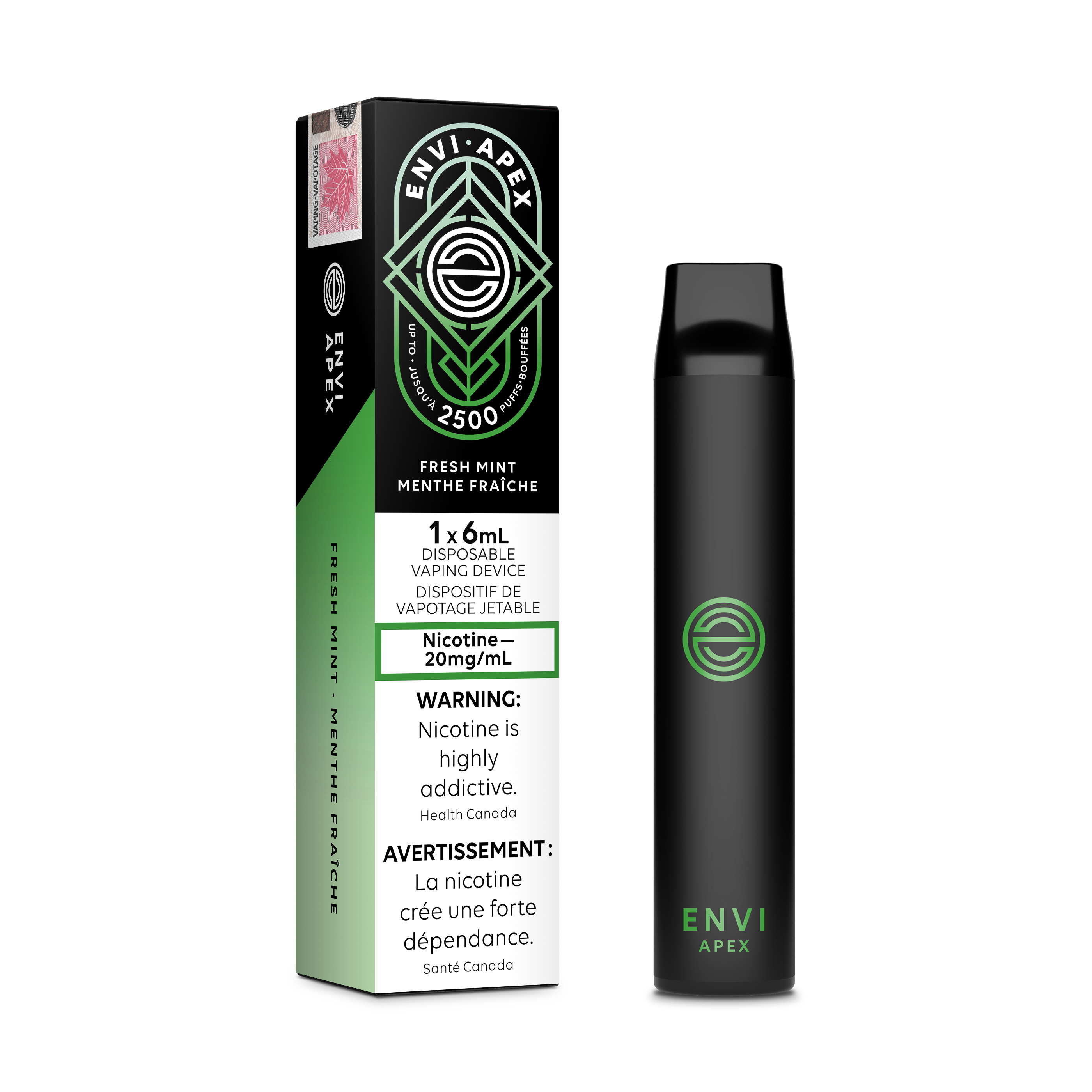 Envi Apex - Disposable E-Cig (PROVINCIAL) (2500 Puffs)