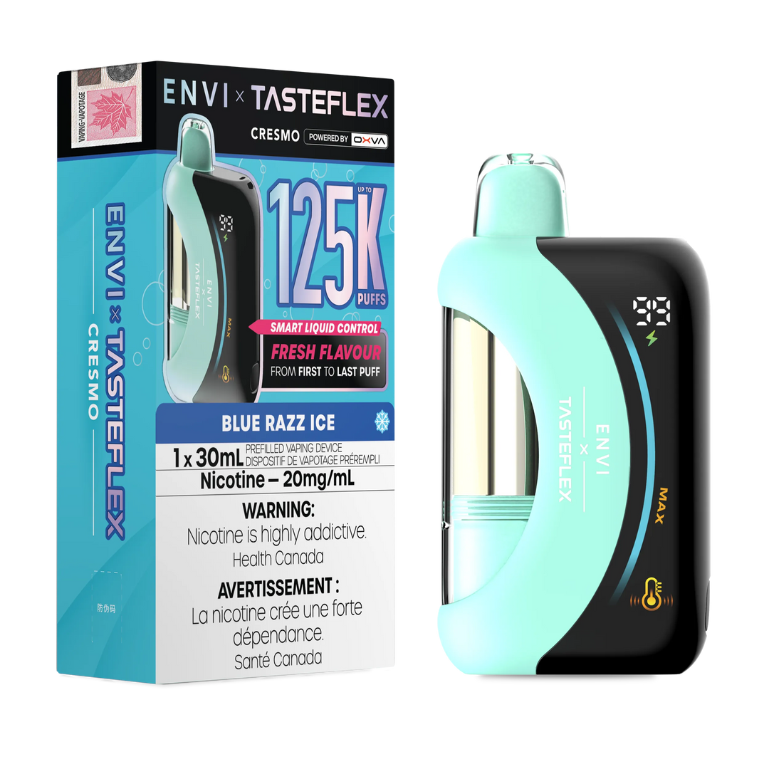 Blue Razz Ice Envi X Tasteflex (Cresmo) - Disposable 125K