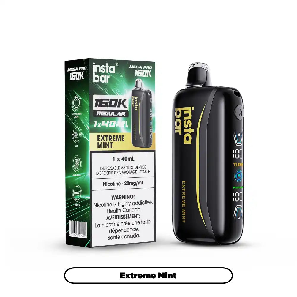 Extreme Mint Insta Bar Mega Pro 160K - Disposable Vape
