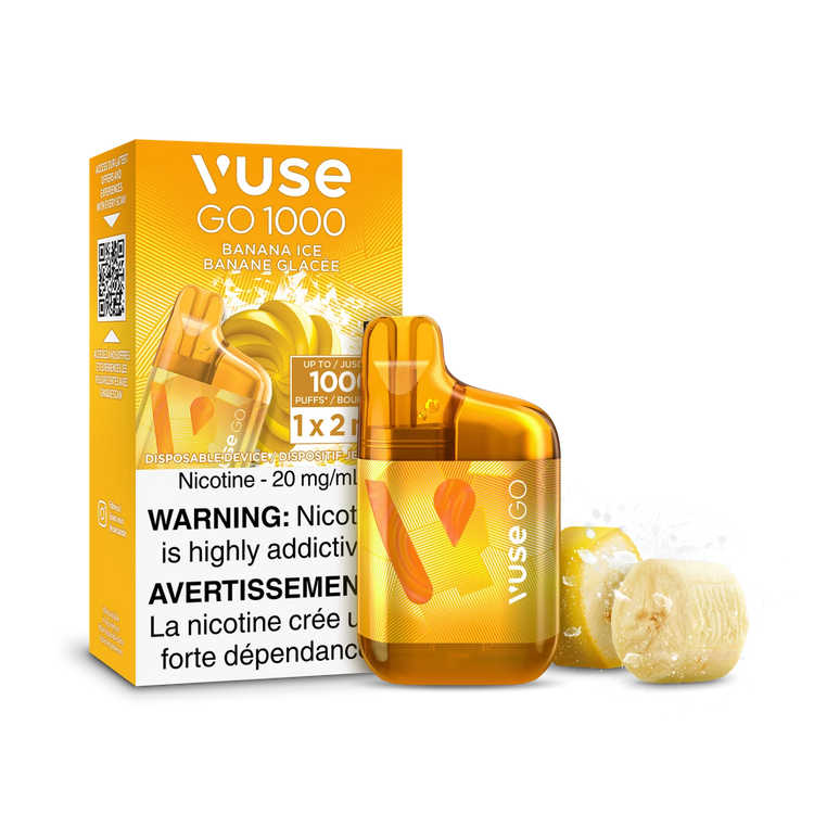 Banana Ice Vuse GO 1000 - Disposable Vape