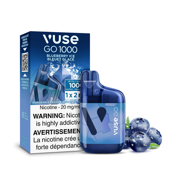 Blueberry Ice Vuse GO 1000 - Disposable Vape