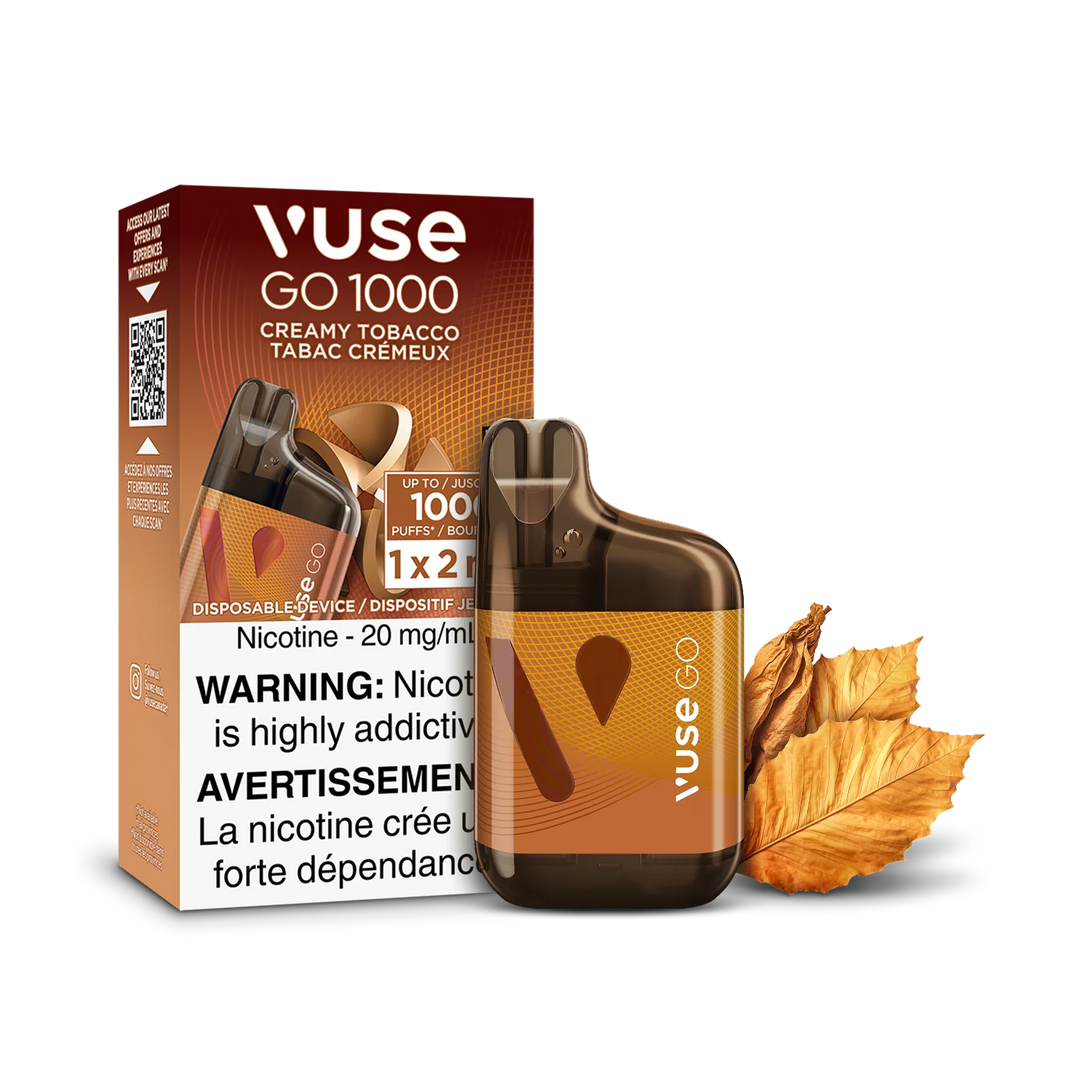 Creamy Tobacco Vuse GO 1000 - Disposable Vape