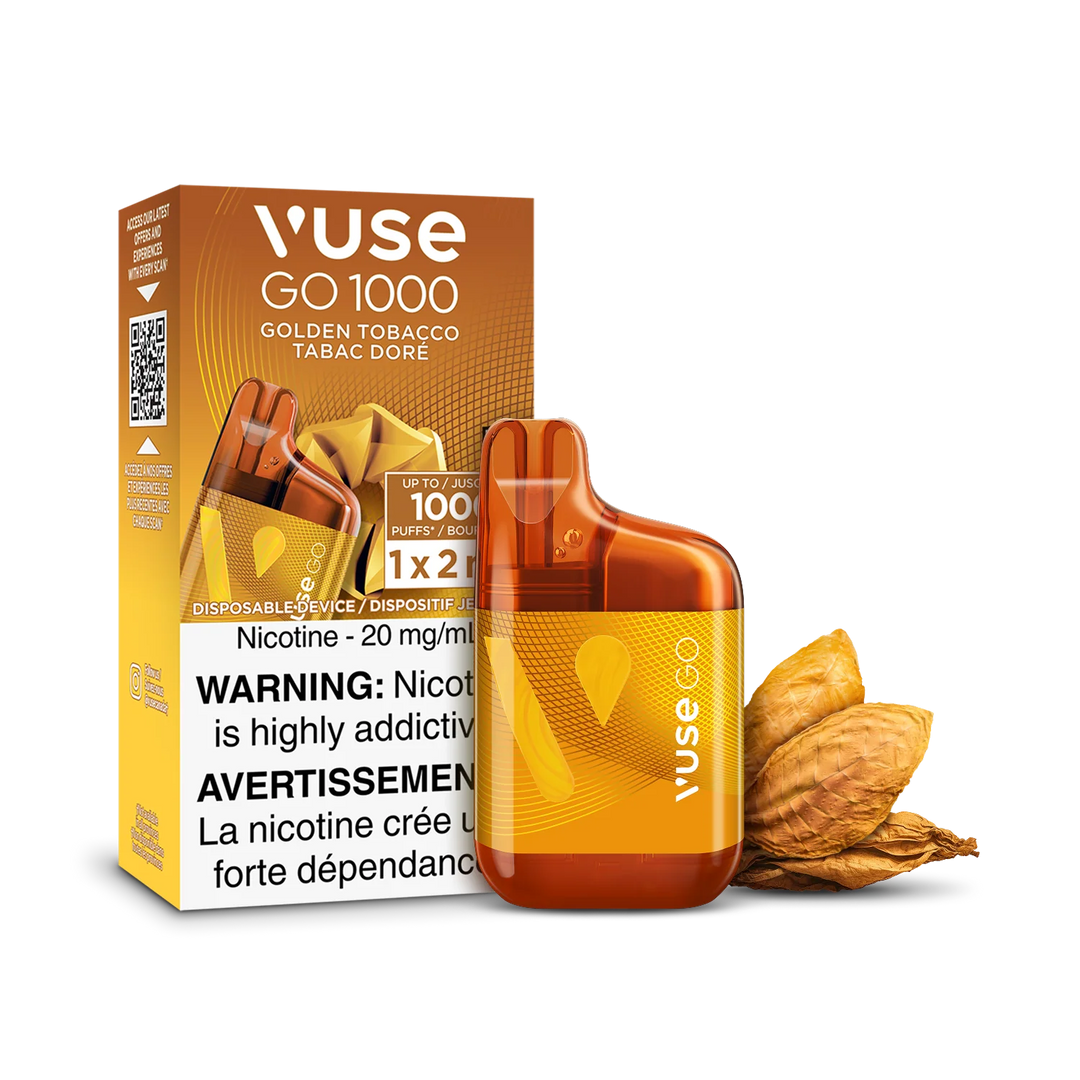 Golden Tobacco Vuse GO 1000 by VUSE | VIP Vape | VIP Vape Golden Tobacco Vuse GO 1000 by VUSE | VIP Vape | VIP Vape