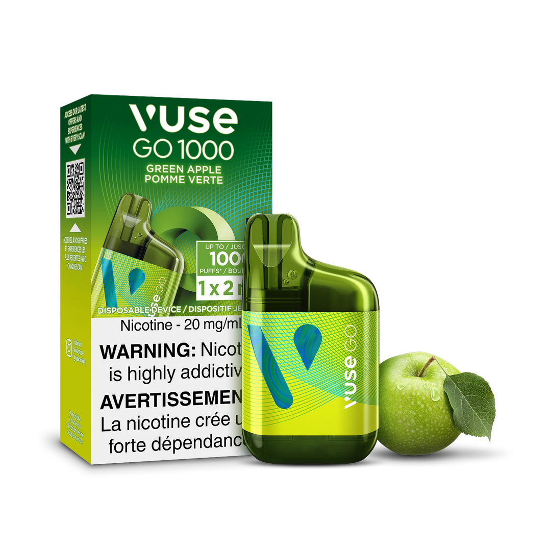 Green Apple Vuse GO 1000 - Disposable Vape
