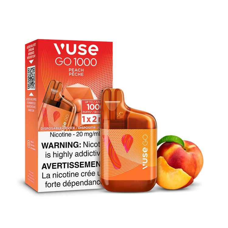 Peach Vuse GO 1000 - Disposable Vape
