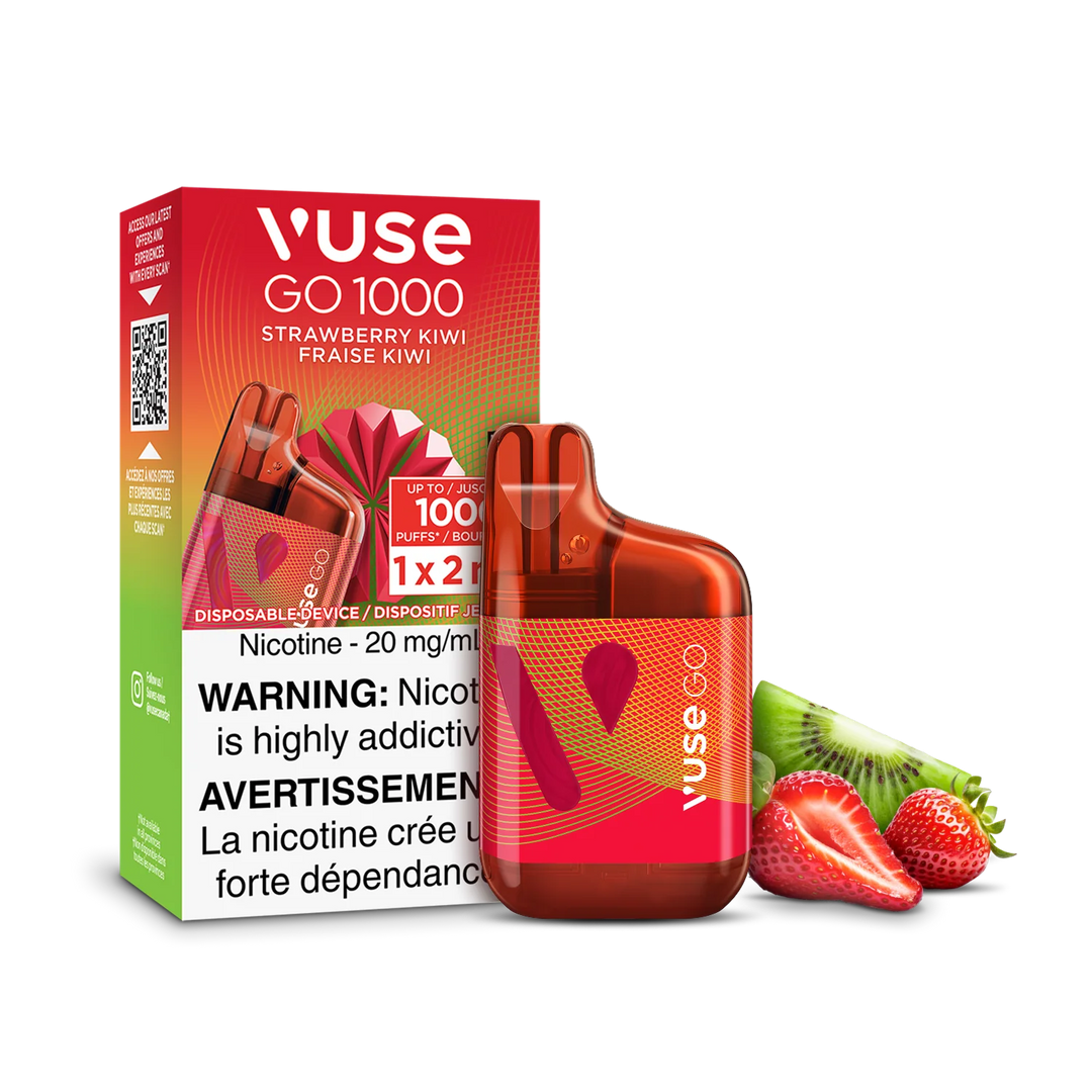 Strawberry Kiwi Vuse GO 1000 - Disposable Vape