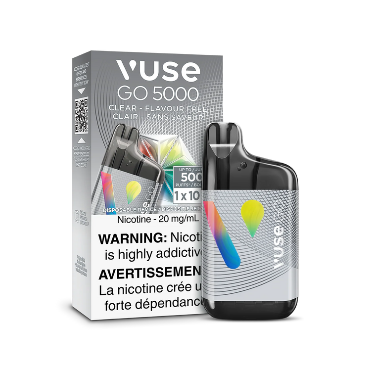 Clear Flavour Free Vuse GO 5000 - Disposable Vape