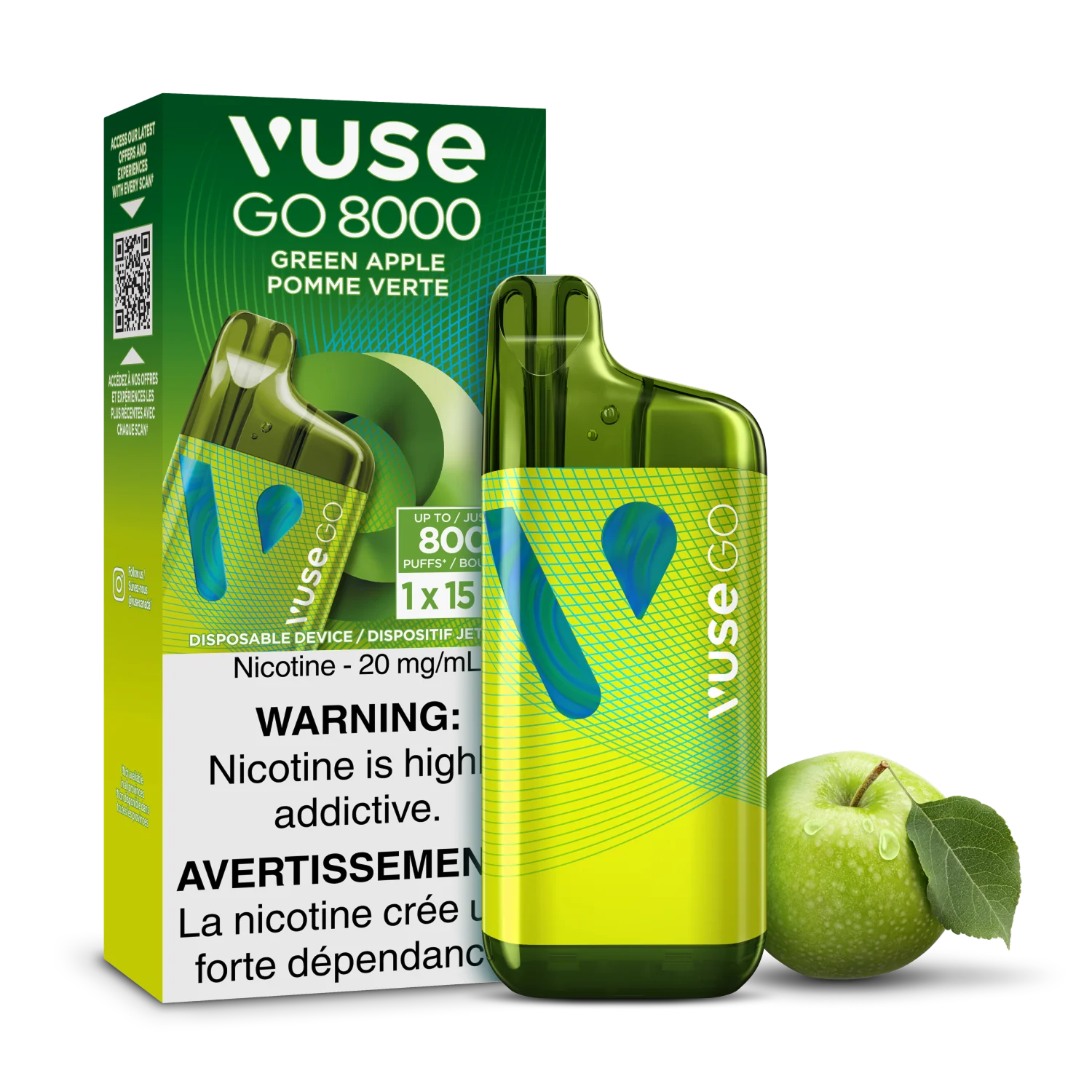 Vuse GO Disposable Vapes – Ready‑to‑Use Nic Salt Vapes with Boost & Up to  8,000 Puffs – VIP Vape