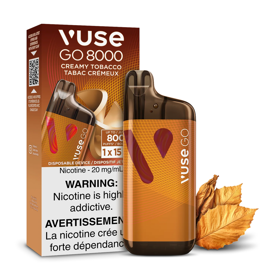 Creamy Tobacco Vuse GO 8000 - Disposable Vape