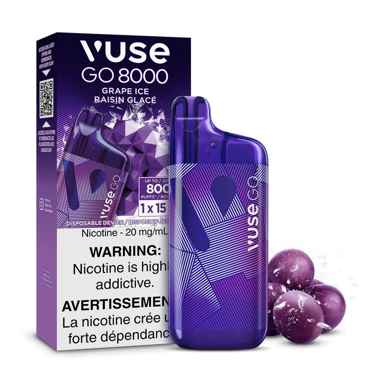 Grape Ice Vuse GO 8000 - Disposable Vape