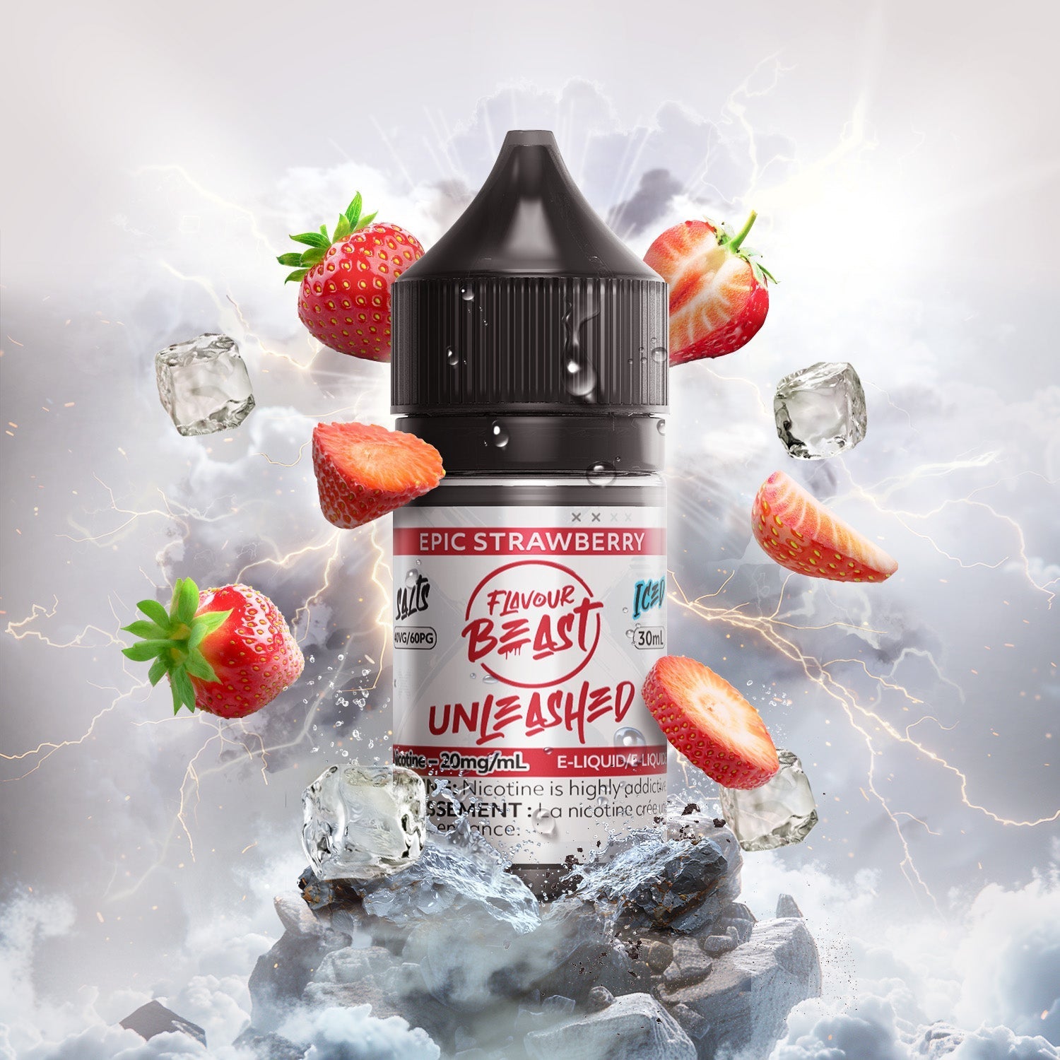 Saveur Beast Unleashed Salt – Fraise épique (PROVINCIAL) 