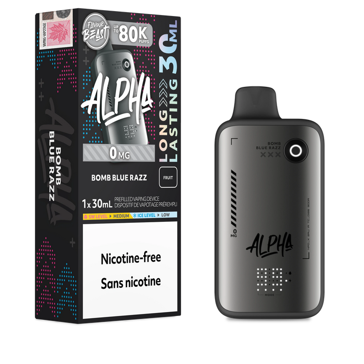 Bomb Blue Razz Flavour Beast Alpha - Disposable Vape 80K - view 2