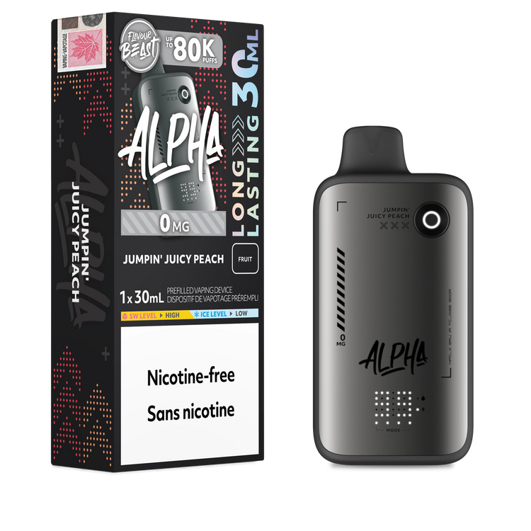 Jumpin' Juicy Peach Flavour Beast Alpha - Disposable Vape 80K - view 2