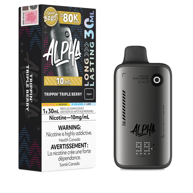 Trippin' Triple Berry Flavour Beast Alpha - Disposable Vape 80K - view 3