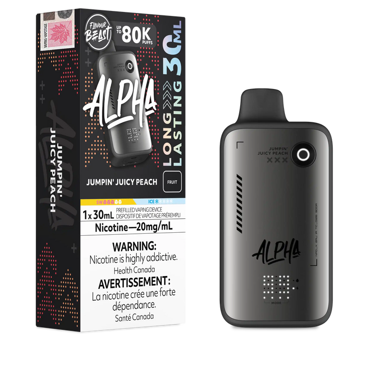 Jumpin' Juicy Peach Flavour Beast Alpha - Disposable Vape 80K - view 1