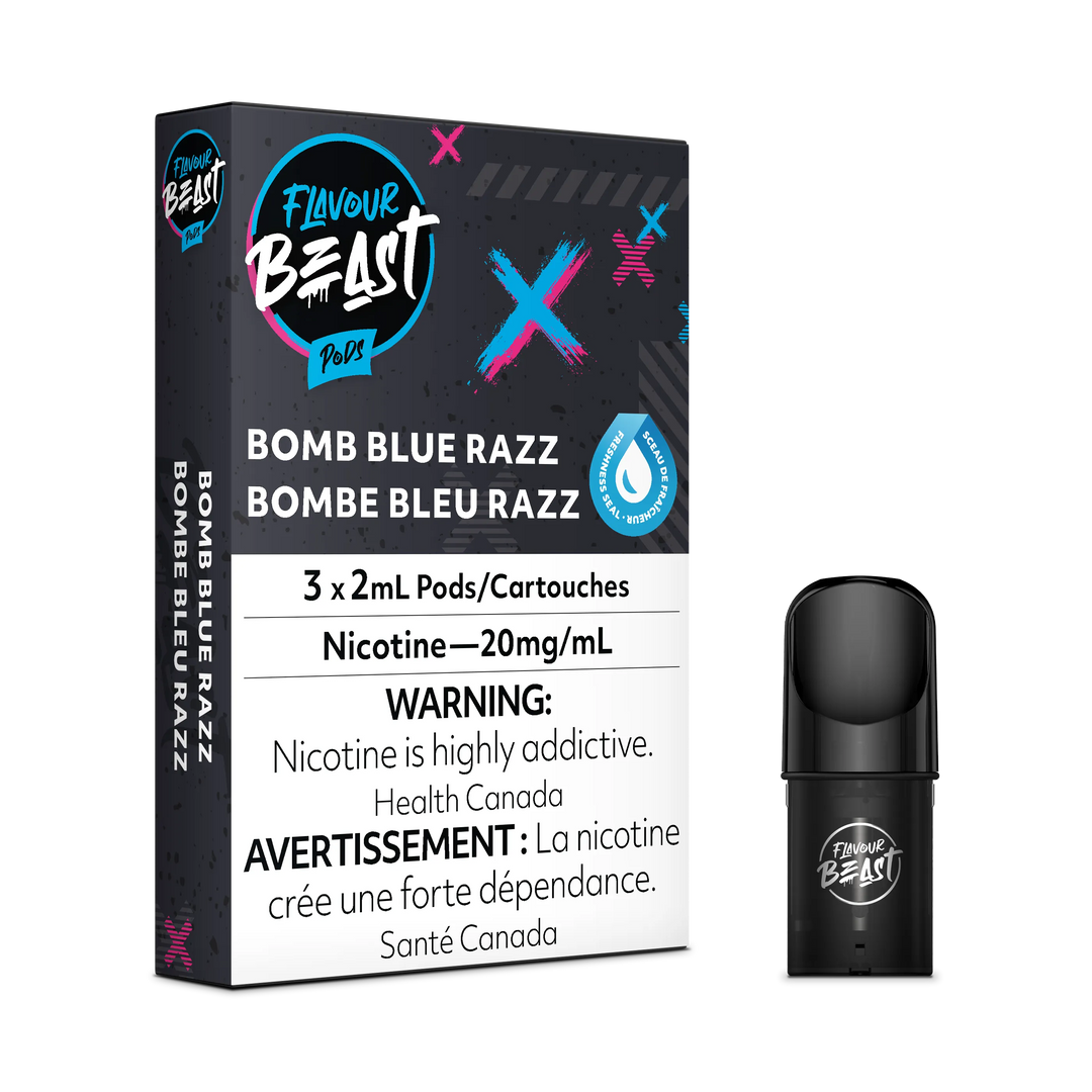 Flavour Beast Flow Pods - Bomb Blue Razz (Compatible With STLTH)