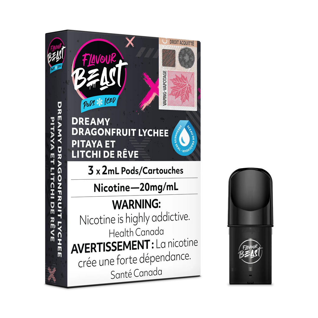 Flavour Beast Flow Pods - Dreamy Dragonfruit Lychee Iced (Compatible With STLTH)