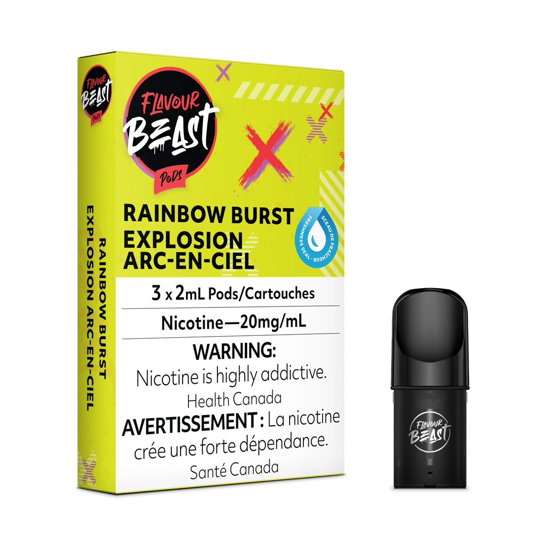 Flavour Beast Flow Pods - Flippin Fruit Flash (Rainbow Burst) (Compatible With STLTH)
