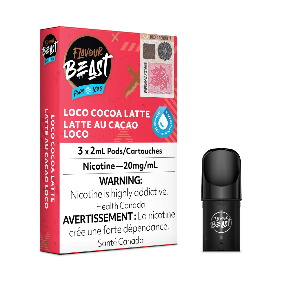 Flavour Beast Flow Pods - Loco Cocoa Latte (Compatible With STLTH)