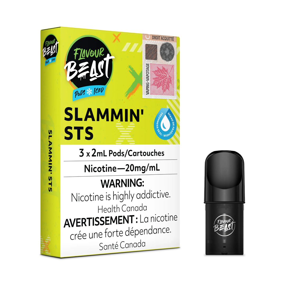 Flavour Beast Flow Pods - Slammin STS Sour Snap Iced (Compatible With STLTH)