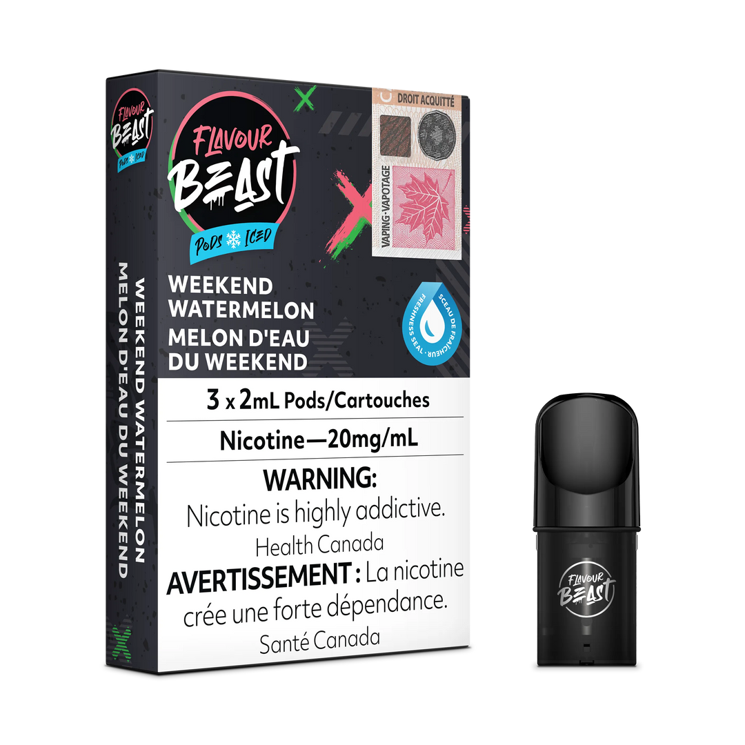 Flavour Beast Flow Pods - Weekend Watermelon Iced (Compatible With STLTH)