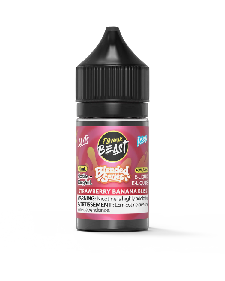 Blended Strawberry Banana Bliss Iced