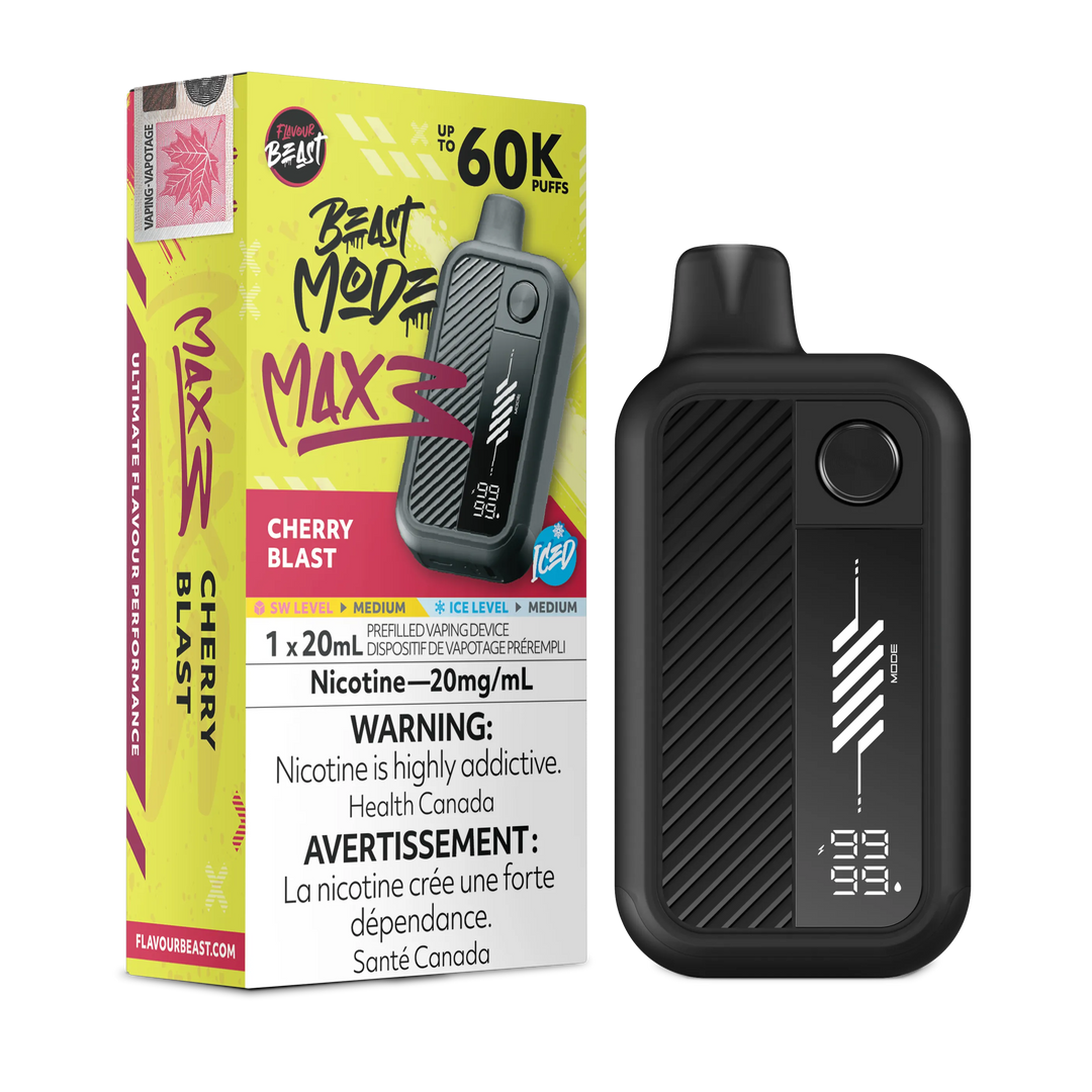Cherry Blast Iced Flavour Beast Mode Max 3 - Disposable Vape 60K by FLAVOUR BEAST