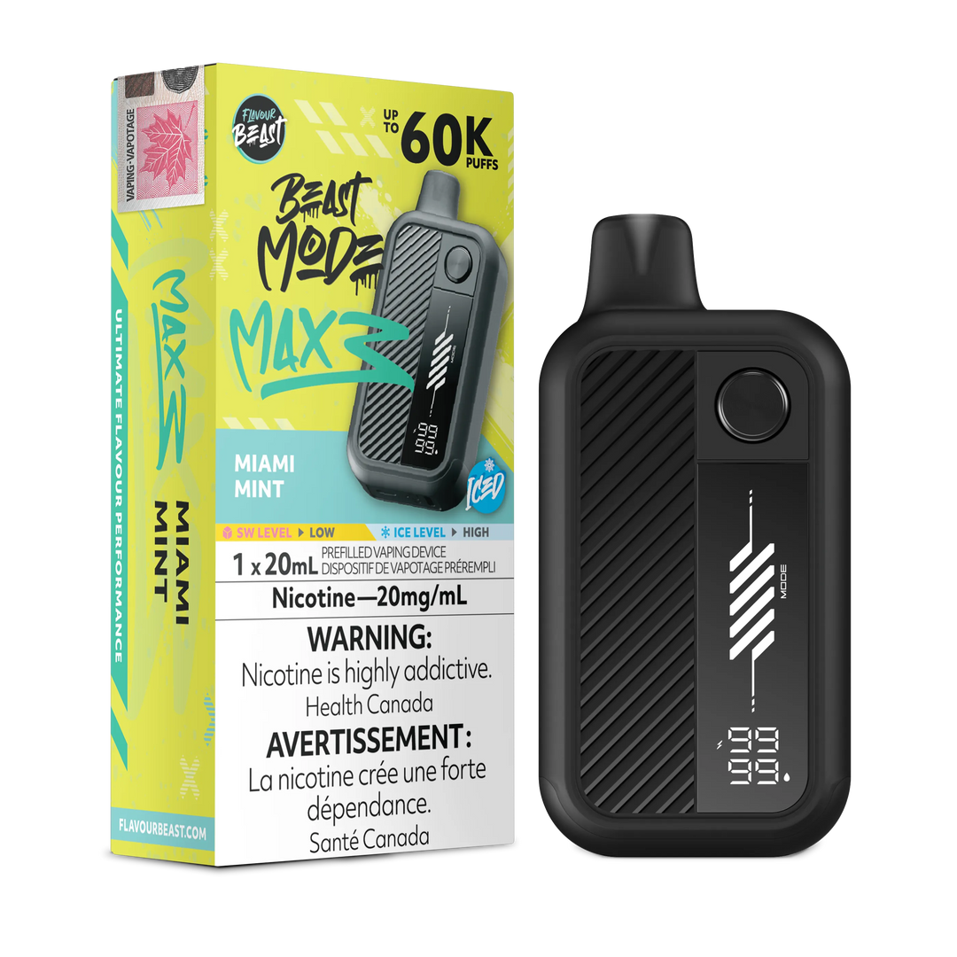 Miami Mint Iced Flavour Beast Mode Max 3 - Disposable Vape 60K by FLAVOUR BEAST