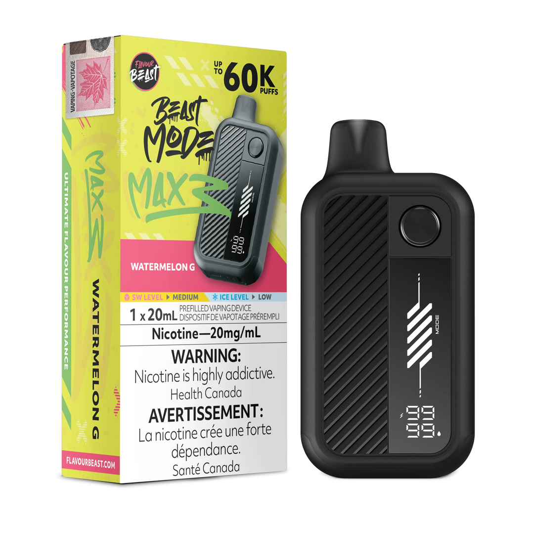 Watermelon G Flavour Beast Mode Max 3 - Disposable Vape 60K by FLAVOUR BEAST
