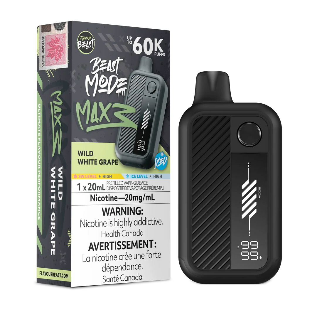Wild White Grape Iced Flavour Beast Mode Max 3 | VIP Vape Wild White Grape Iced Flavour Beast Mode Max 3 | VIP Vape