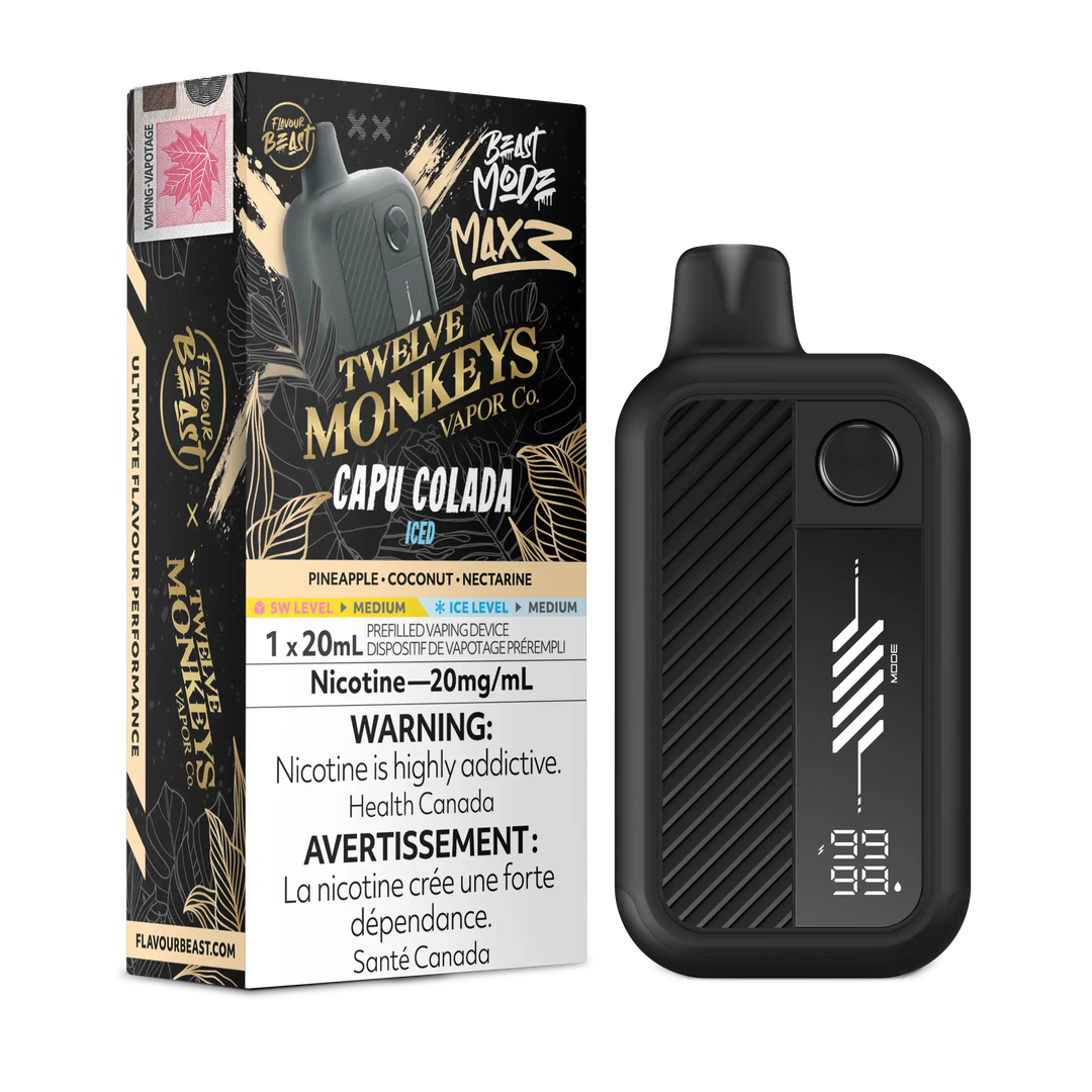 Capu Colada Iced Flavour Beast Mode Max 3 - Vape jetable 60K
