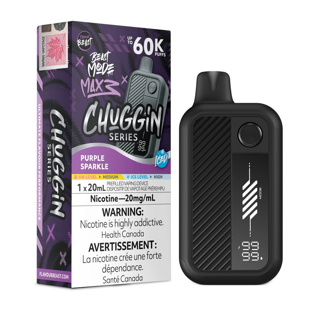 Purple Sparkle Iced Flavour Beast Mode Max 3 - Disposable Vape 60K
