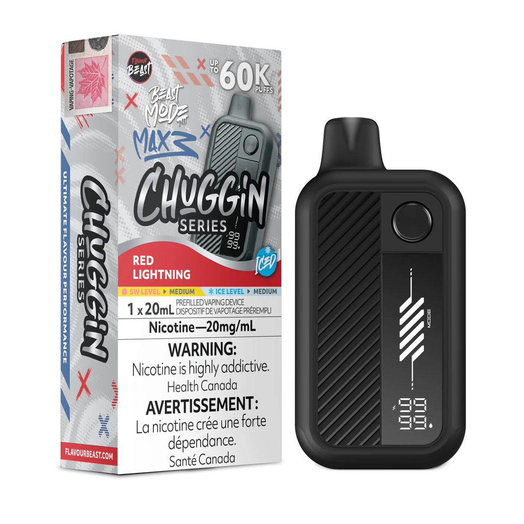 Red Lightning Iced Flavour Beast Mode Max 3 - Disposable Vape 60K