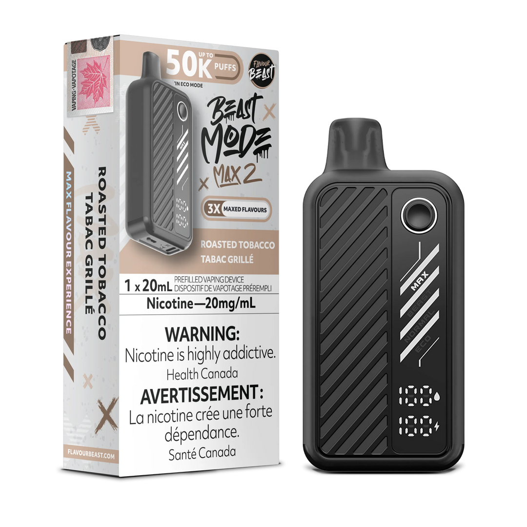 Roasted Tobacco Flavour Beast Mode Max 2 - Disposable 50K