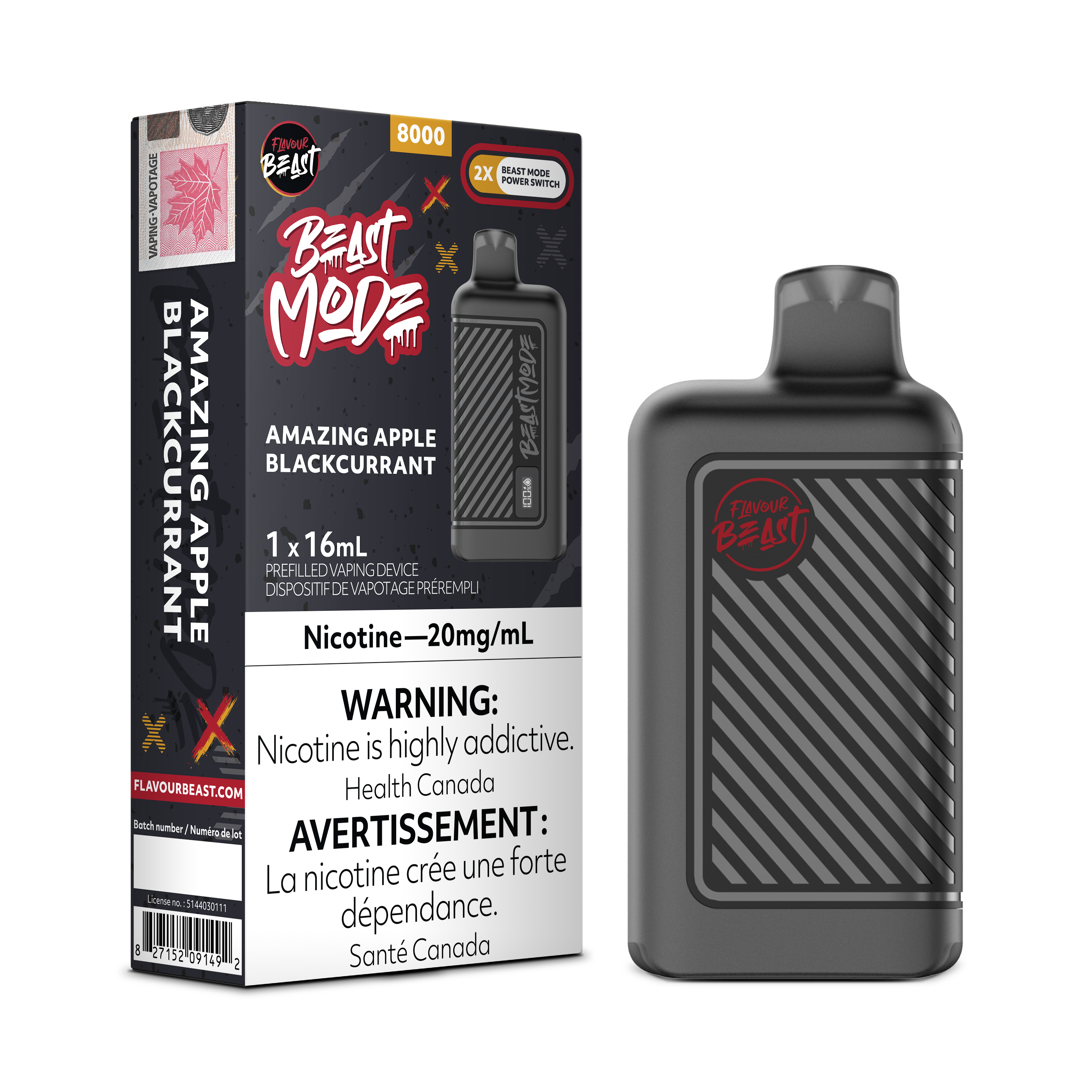 Flavour Beast Mode - Disposable E-Cig (8000 Puffs) (FEDERAL)