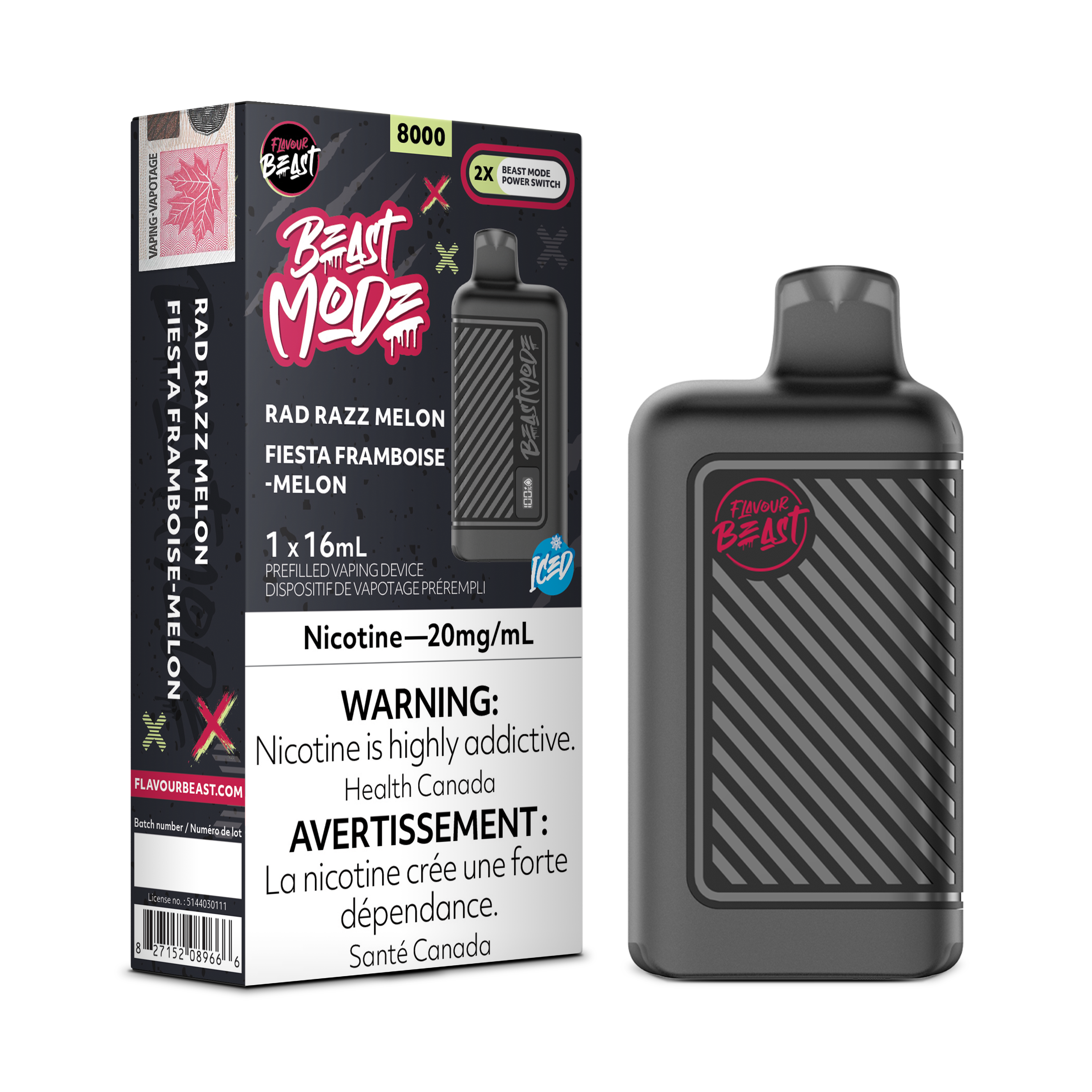 Flavour Beast Mode - Disposable E-Cig (8000 Puffs) (FEDERAL)