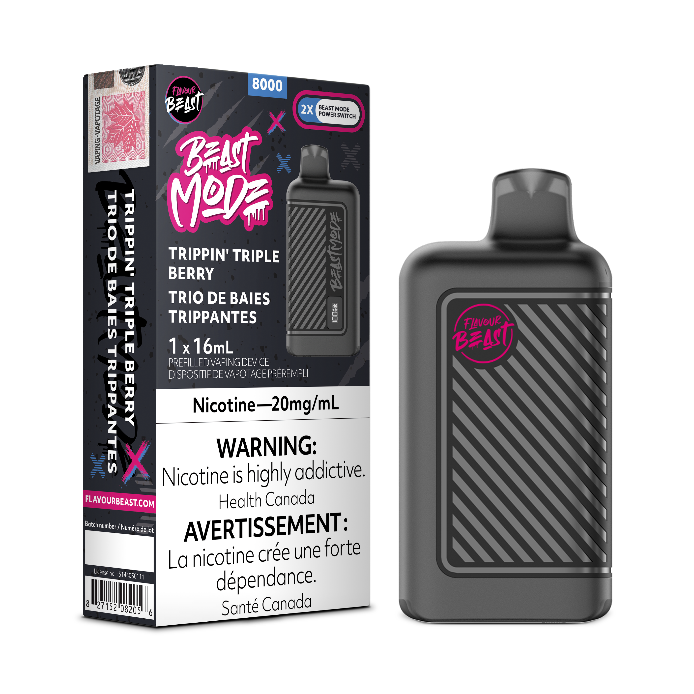 Flavour Beast Mode - Disposable E-Cig (8000 Puffs) (FEDERAL)