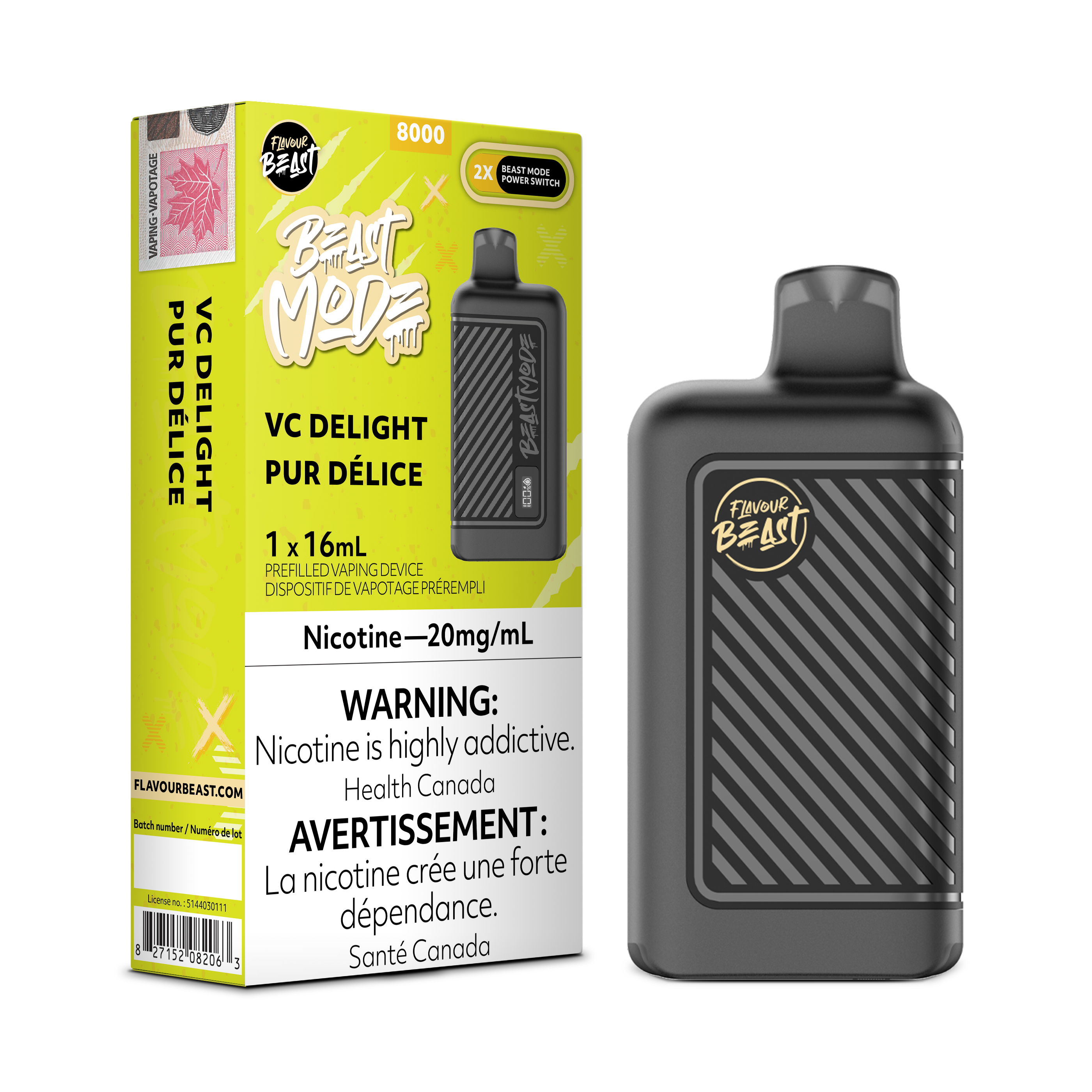 Flavour Beast Mode - Disposable E-Cig (8000 Puffs) (FEDERAL)