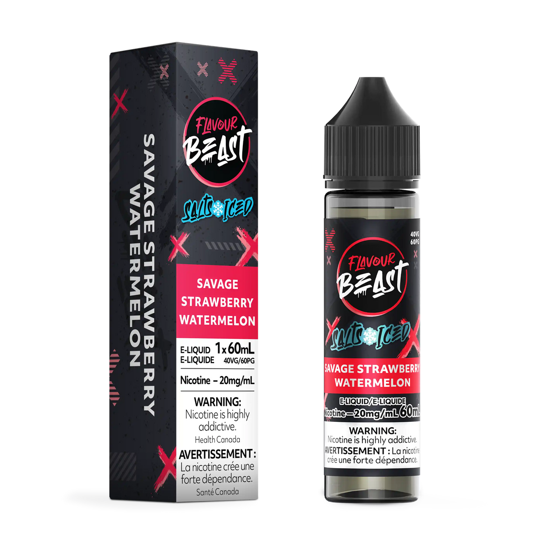 Savage Strawberry Watermelon Iced by Flavour Beast Salt