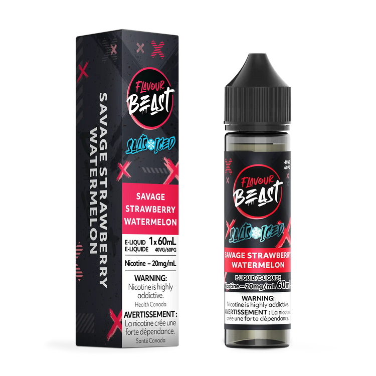 Savage Strawberry Watermelon Iced by Flavour Beast Salt