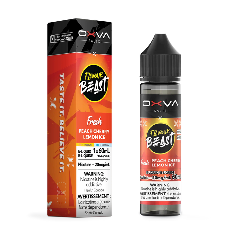 Fresh Peach Cherry Lemon Ice packaging