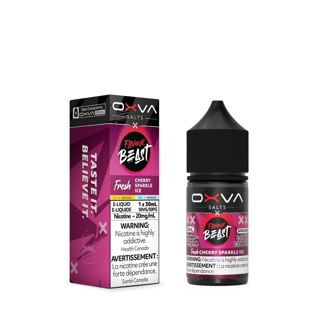 Fresh Cherry Sparkle Ice by Flavour Beast x OXVA E-Liquid Salt
